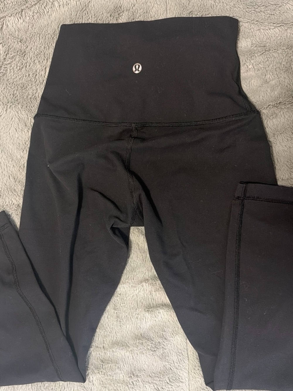 lululemon athletica Girls' Black High-Waist Performance Leggings